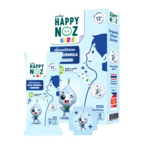 สติ๊กเกอร์หัวหอมHappy Noz หอมฟ้า1x6pcs