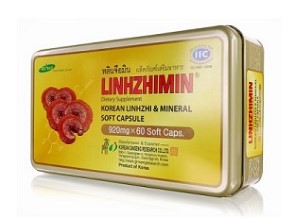 เห็ดหลินจือ Linhzhimin 920mg 1x60แคป