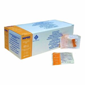 ปีกผีเสื้อ(Scalp Vein)No.25Gx3/4"<Nipro>1กล่องส้ม