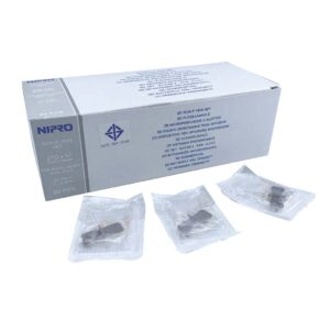 ปีกผีเสื้อ(Scalp Vein)No.27Gx3/4"<Nipro>1กล่องเทา