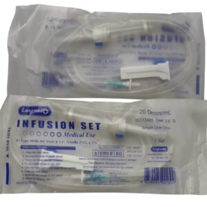 ชุดให้น้ำเกลือ ติดเข็ม<Longmed>IV Set 20 Drops